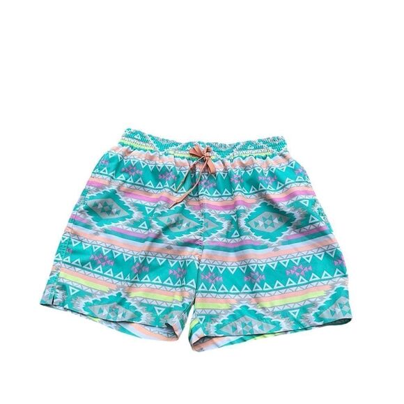 CHUBBIES Classic Mens 5.5'' Swim Trunks Teal Blue Large - Picture 1 of 3